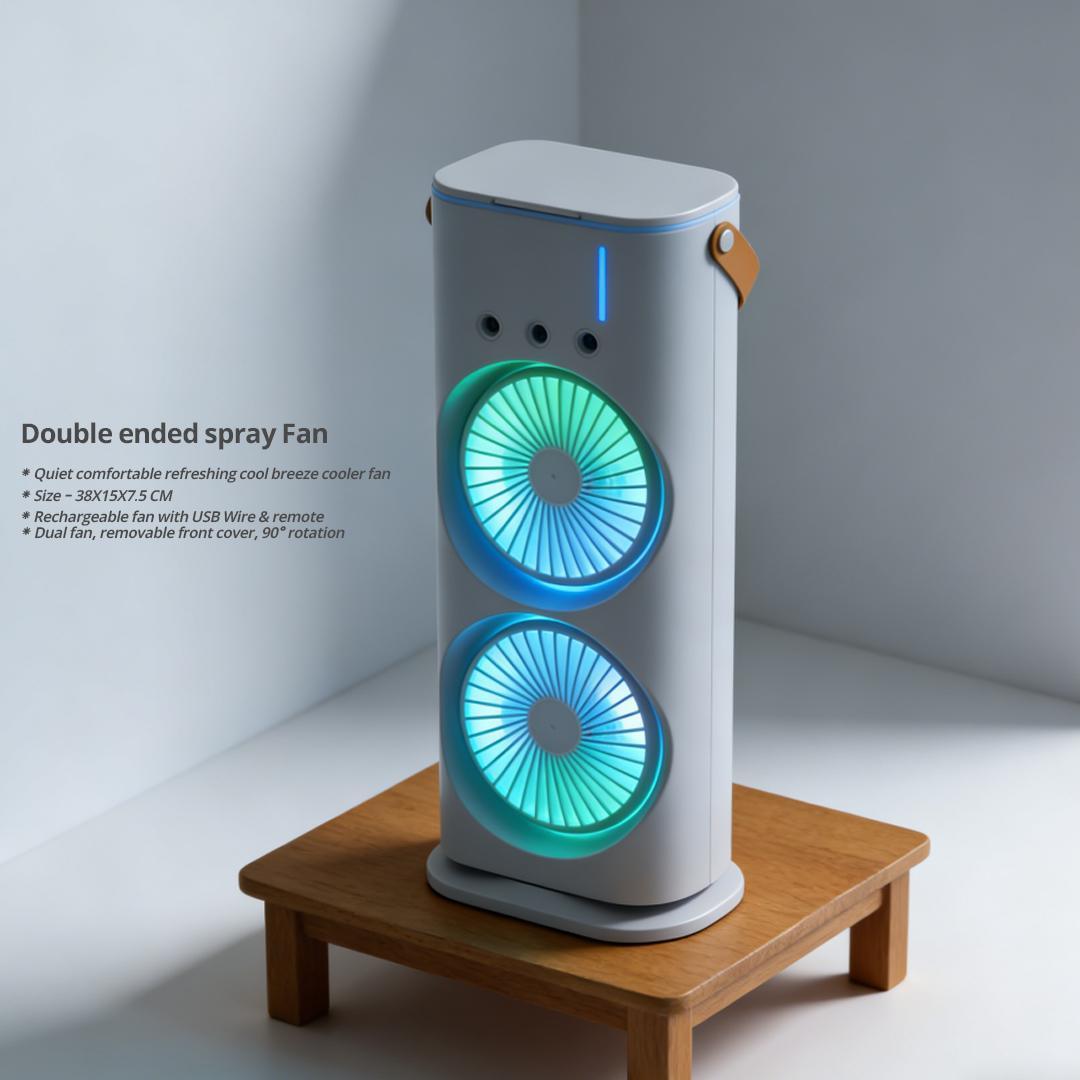 রিচার্জেবল ইলেকট্রিক ফ্যান (Rechargeable Double Ended Spray Fan)
