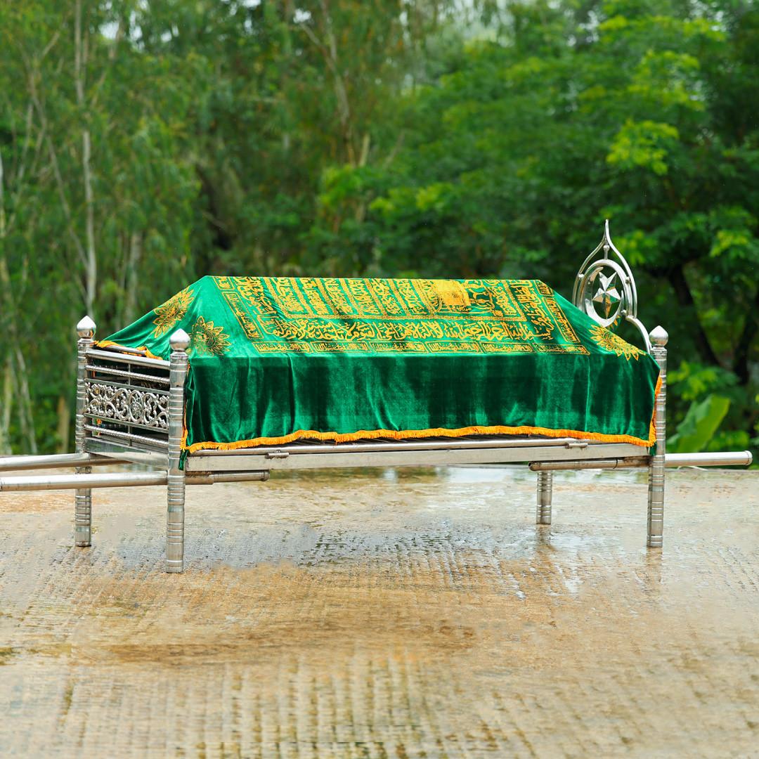 খাটিয়া গিলাফ KG02 - সী গ্রীন (কালিমাখচিত)