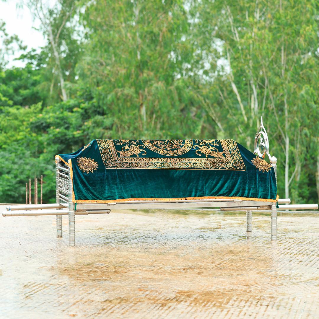 খাটিয়া গিলাফ KG06 - সী গ্রীন (ডিজাইন)